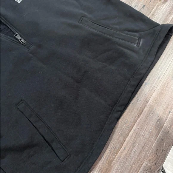 EUC Under Armour Women’s Black Cropped Quarter-Zip Pullover - Picture 2 of 5